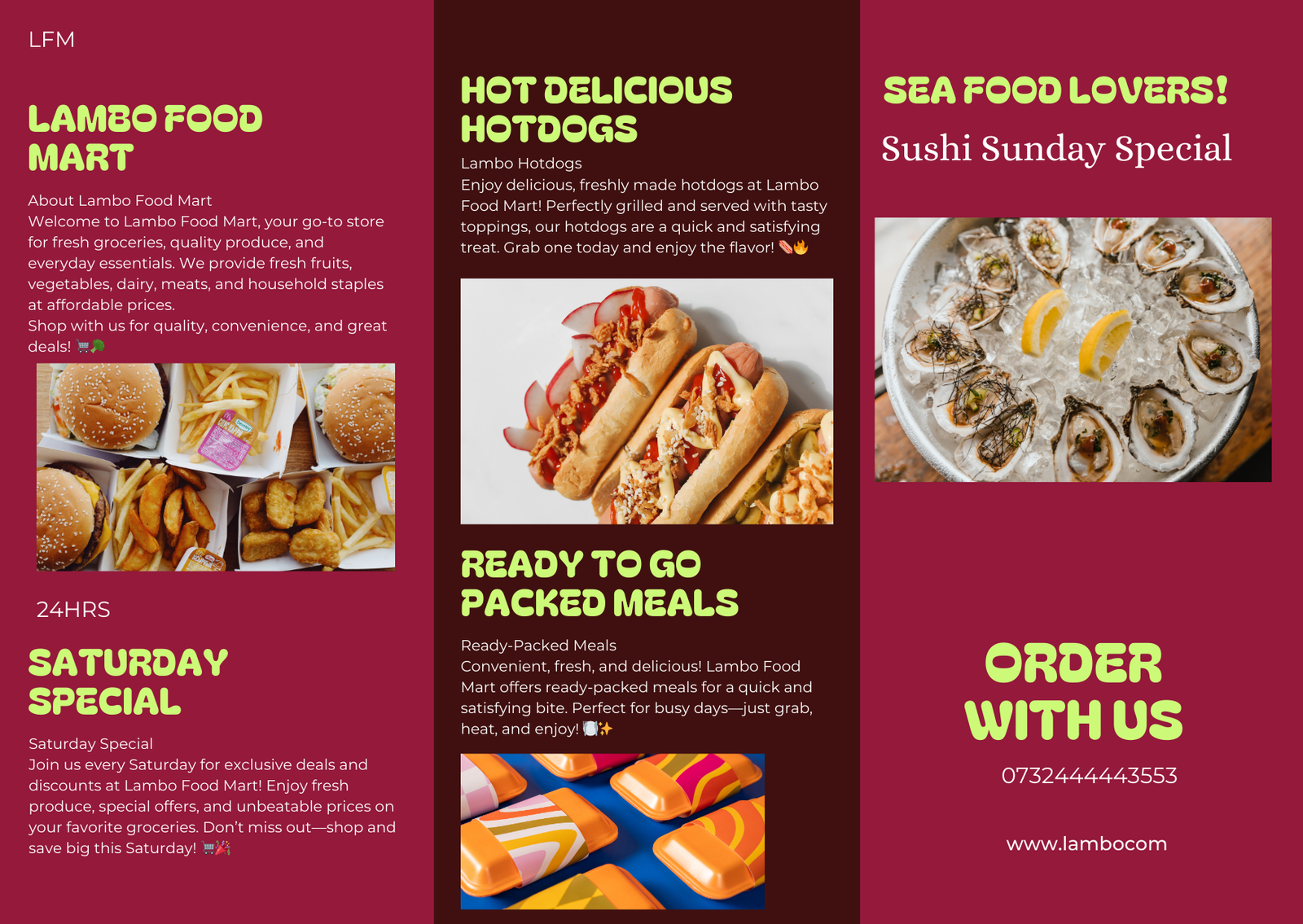 Brochure design sample