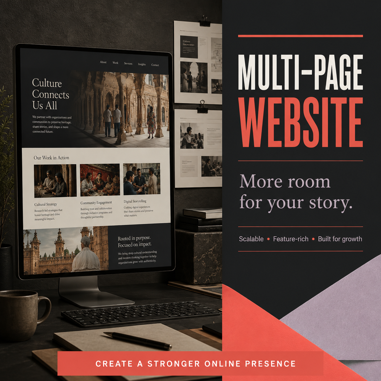 Multipage website sample